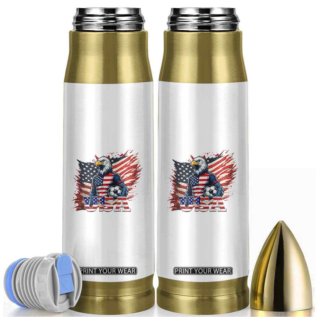 American Eagle And Soccer USA 2026 Supporter Bullet Tumbler TS12 White Print Your Wear