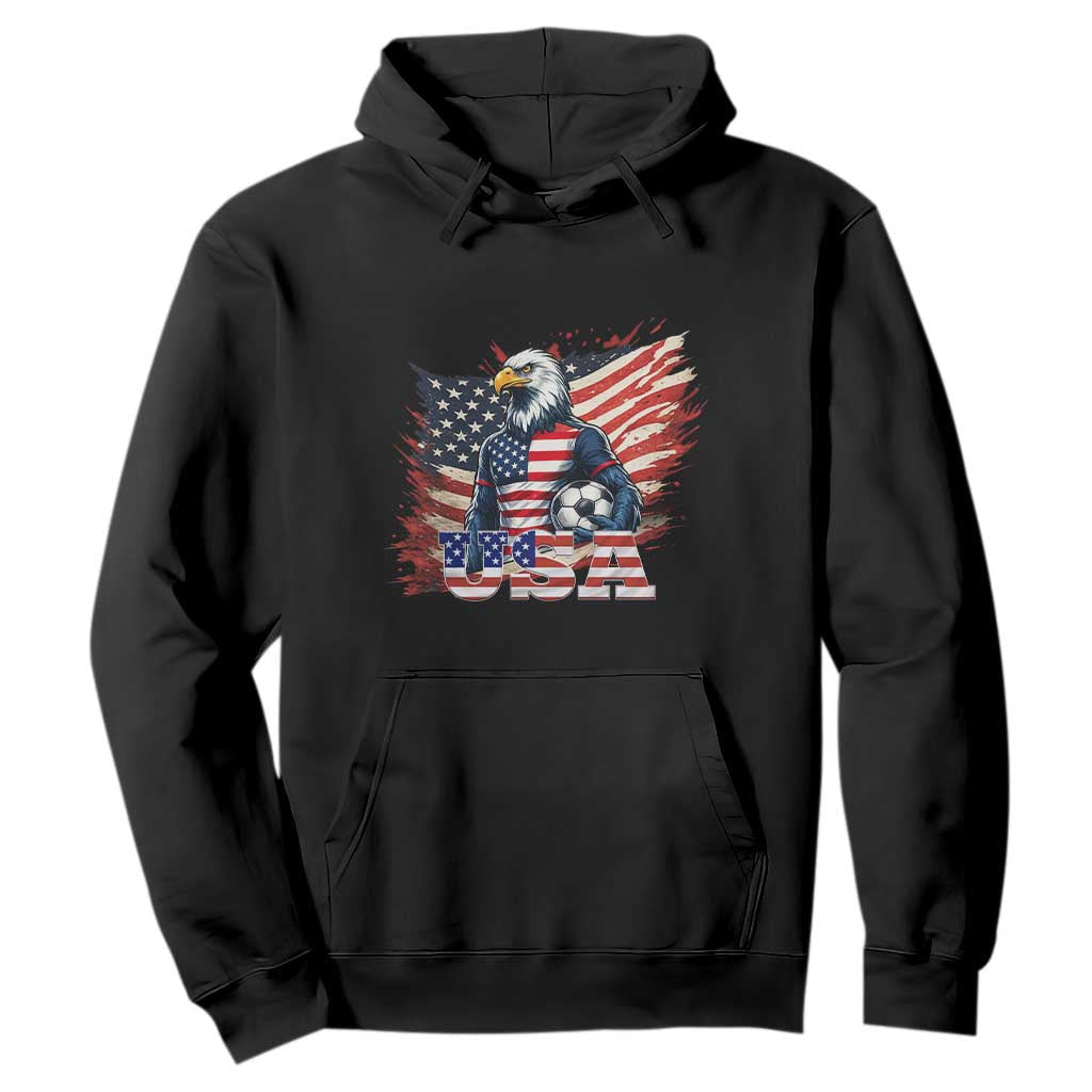 American Eagle And Soccer USA 2026 Supporter Hoodie TS12 Black Print Your Wear