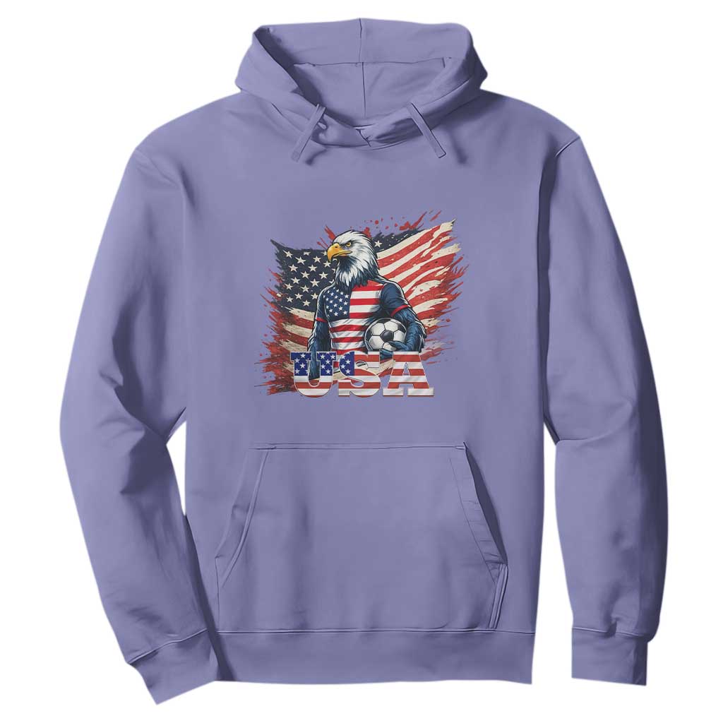 American Eagle And Soccer USA 2026 Supporter Hoodie TS12 Violet Print Your Wear