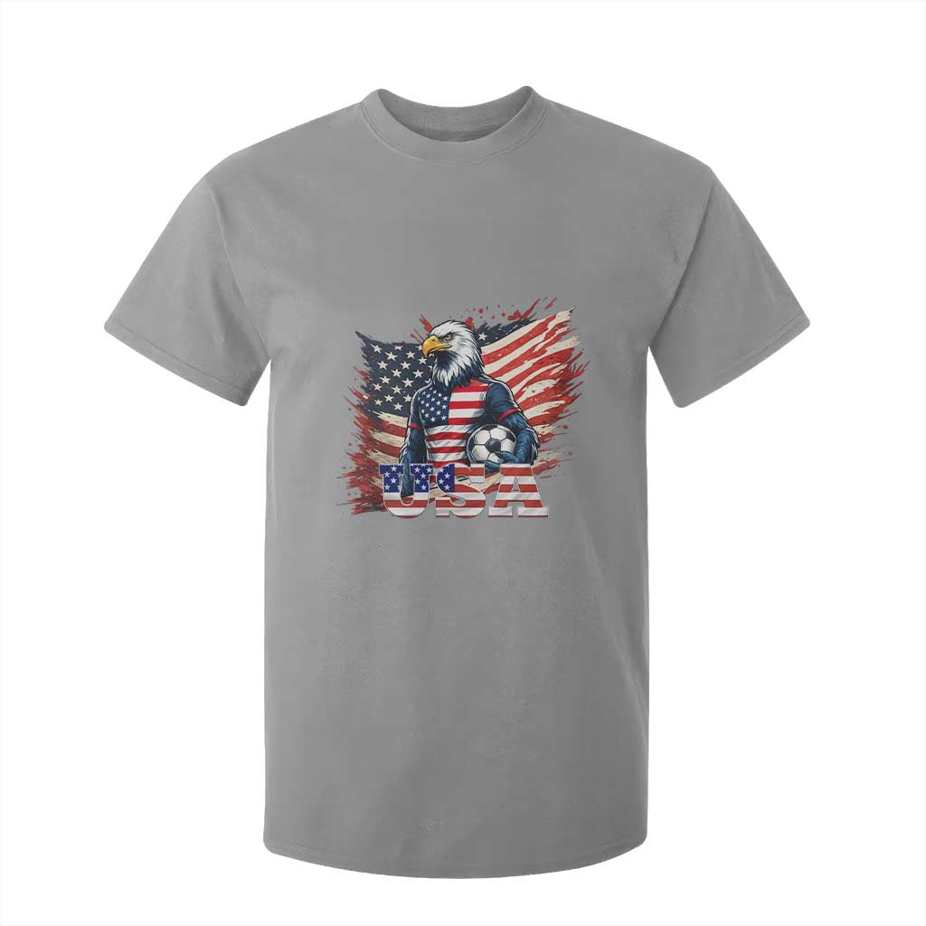 American Eagle And Soccer USA 2026 Supporter T Shirt For Kid TS12 Sport Gray Print Your Wear