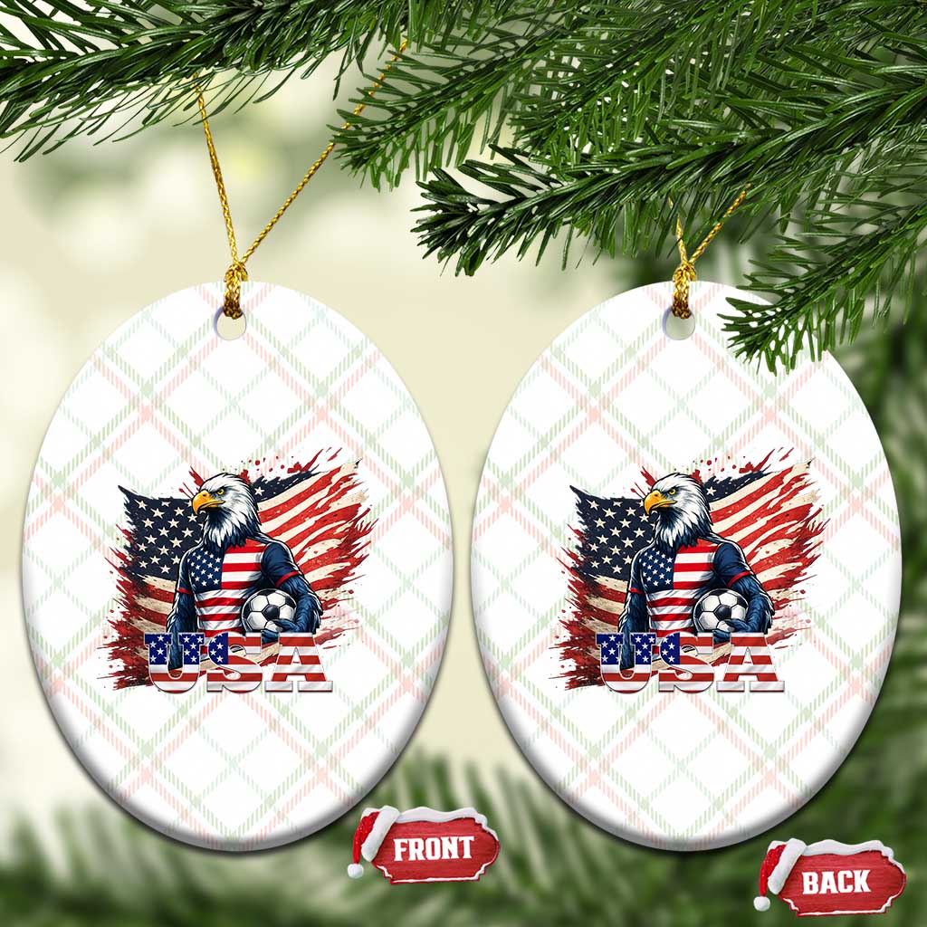 American Eagle And Soccer USA 2026 Supporter Ceramic Ornament TS12 Print Your Wear