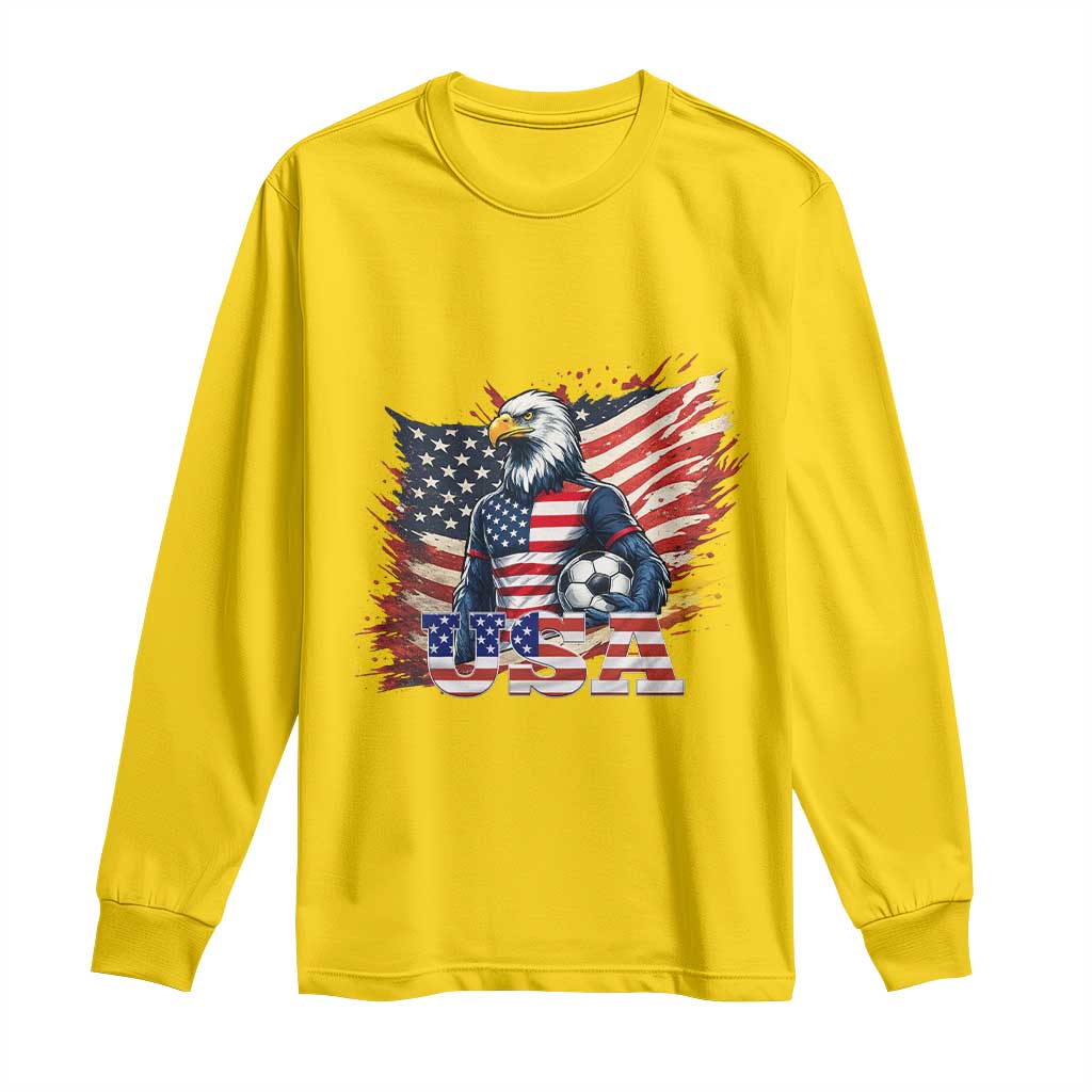 American Eagle And Soccer USA 2026 Supporter Long Sleeve Shirt TS12 Daisy Print Your Wear