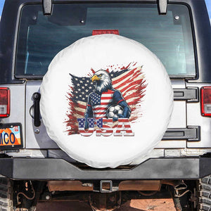 American Eagle And Soccer USA 2026 Supporter Spare Tire Cover TS12 No hole Black Print Your Wear