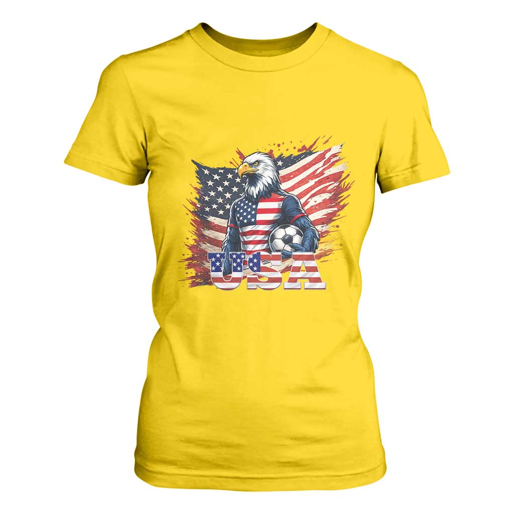 American Eagle And Soccer USA 2026 Supporter T Shirt For Women TS12 Daisy Print Your Wear