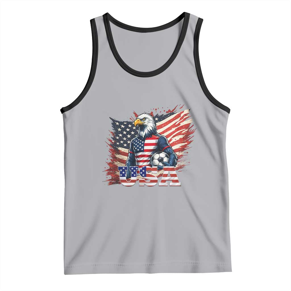 American Eagle And Soccer USA 2026 Supporter Tank Top TS12 Athletic Heather Black Print Your Wear