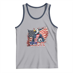 American Eagle And Soccer USA 2026 Supporter Tank Top TS12 Athletic Heather Navy Print Your Wear