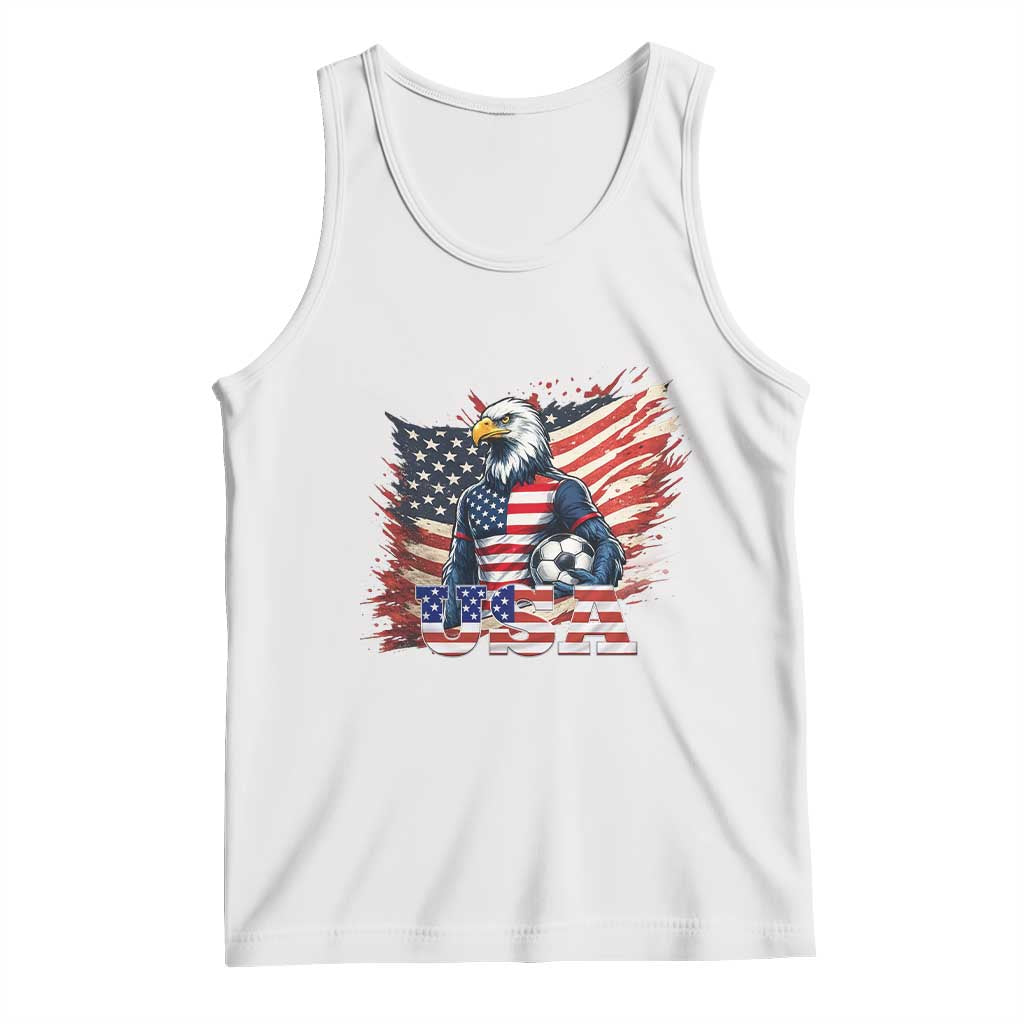 American Eagle And Soccer USA 2026 Supporter Tank Top TS12 White Print Your Wear