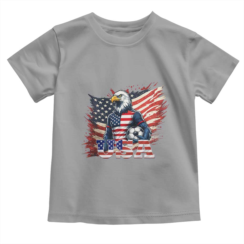 American Eagle And Soccer USA 2026 Supporter Toddler T Shirt TS12 Sport Gray Print Your Wear