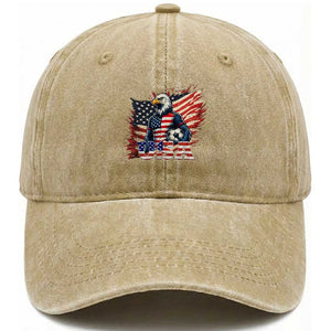 American Eagle And Soccer USA 2026 Supporter Washed Cotton Baseball Cap TS12 Washed Cap Universal Fit Khaki Print Your Wear