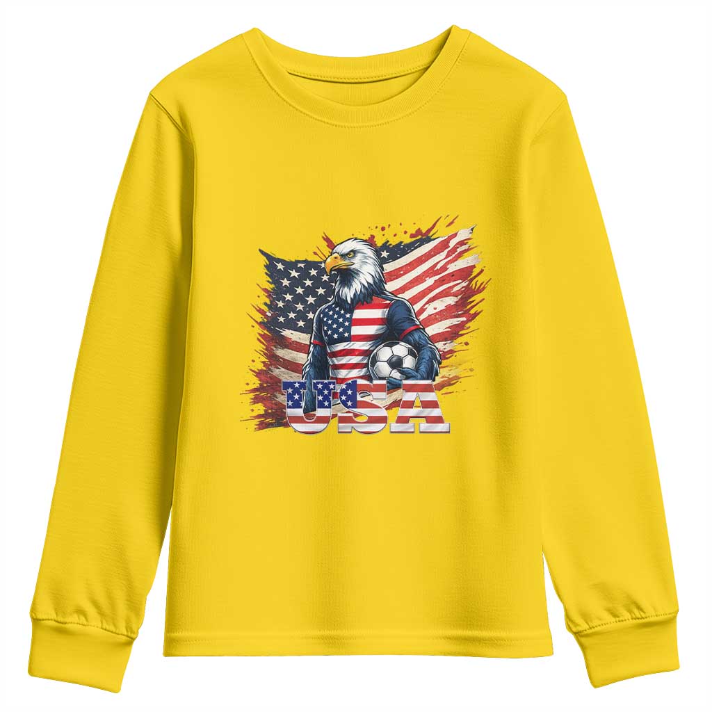 American Eagle And Soccer USA 2026 Supporter Youth Sweatshirt TS12 Daisy Print Your Wear