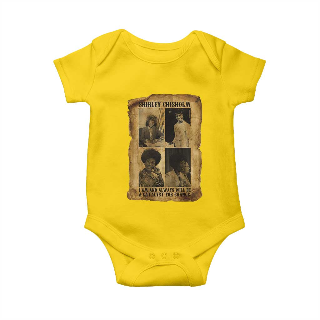 Shirley Chisholm Catalyst For Change Quote Baby Onesie Womens History Month TS12 Daisy Print Your Wear