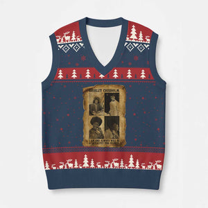 Shirley Chisholm Catalyst For Change Quote V-Neck Knit Sweater Vest Womens History Month TS12 Navy Red Print Your Wear