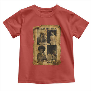 Shirley Chisholm Catalyst For Change Quote Toddler T Shirt Womens History Month TS12 Red Print Your Wear