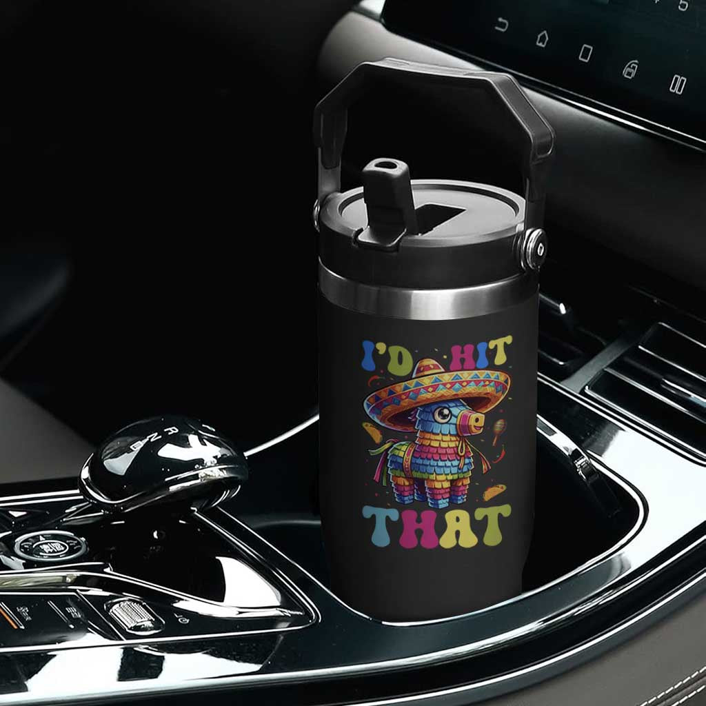 Funny Cinco De Mayo Pinata Flip Straw Tumbler Id Hit That TS12 Print Your Wear
