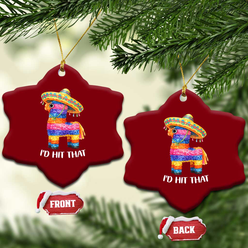 Funny Rainbow Pinata Sombrero Ceramic Ornament Id Hit That TS12 Print Your Wear