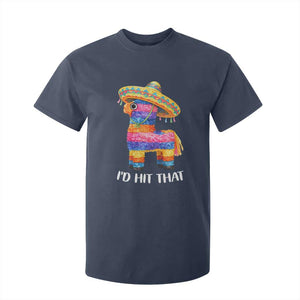 Funny Rainbow Pinata Sombrero T Shirt For Kid Id Hit That TS12 Navy Print Your Wear