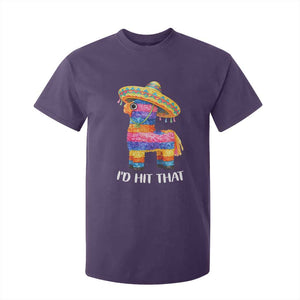 Funny Rainbow Pinata Sombrero T Shirt For Kid Id Hit That TS12 Purple Print Your Wear