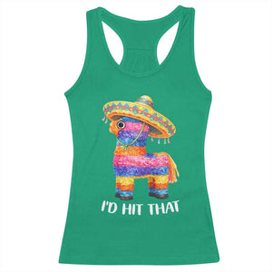 Funny Rainbow Pinata Sombrero Racerback Tank Top Id Hit That TS12 Irish Green Print Your Wear