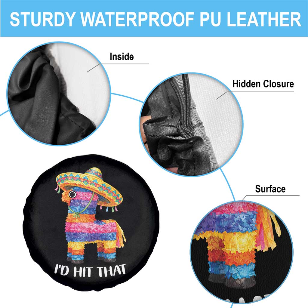 Funny Rainbow Pinata Sombrero Spare Tire Cover Id Hit That TS12 Print Your Wear
