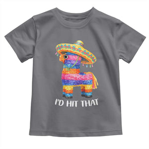 Funny Rainbow Pinata Sombrero Toddler T Shirt Id Hit That TS12 Charcoal Print Your Wear