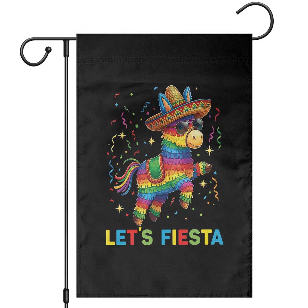 Mexican Fiesta Pinata Garden Flag Funny Cinco De Mayo TS12 Black Print Your Wear