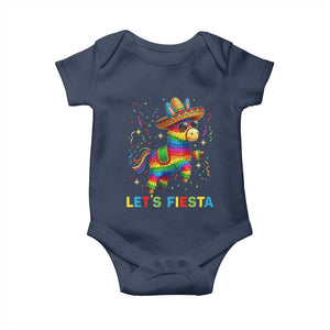 Mexican Fiesta Pinata Baby Onesie Funny Cinco De Mayo TS12 Navy Print Your Wear
