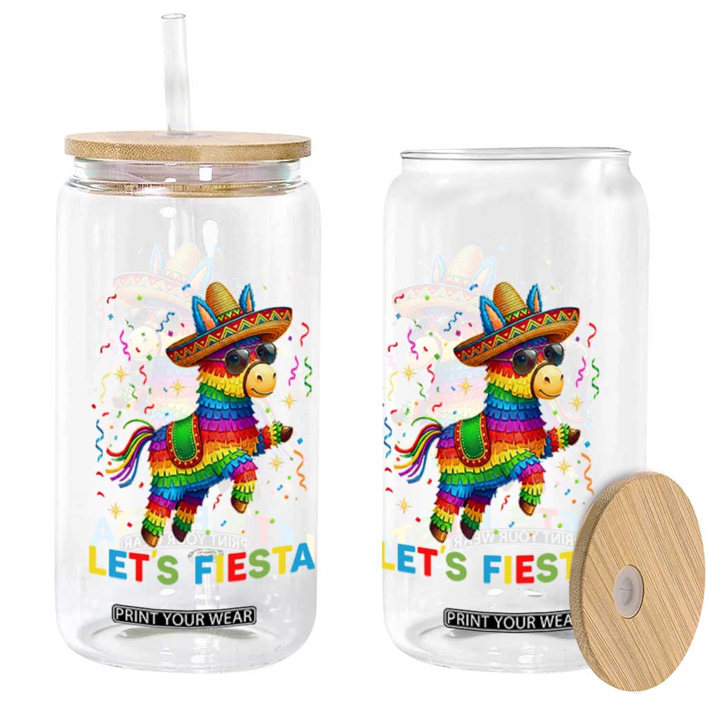 Mexican Fiesta Pinata Glass Can Funny Cinco De Mayo TS12 Print Your Wear