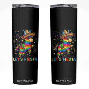 Mexican Fiesta Pinata Skinny Tumbler Funny Cinco De Mayo TS12 Black Print Your Wear
