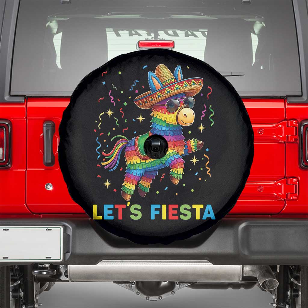Mexican Fiesta Pinata Spare Tire Cover Funny Cinco De Mayo TS12 Black Print Your Wear