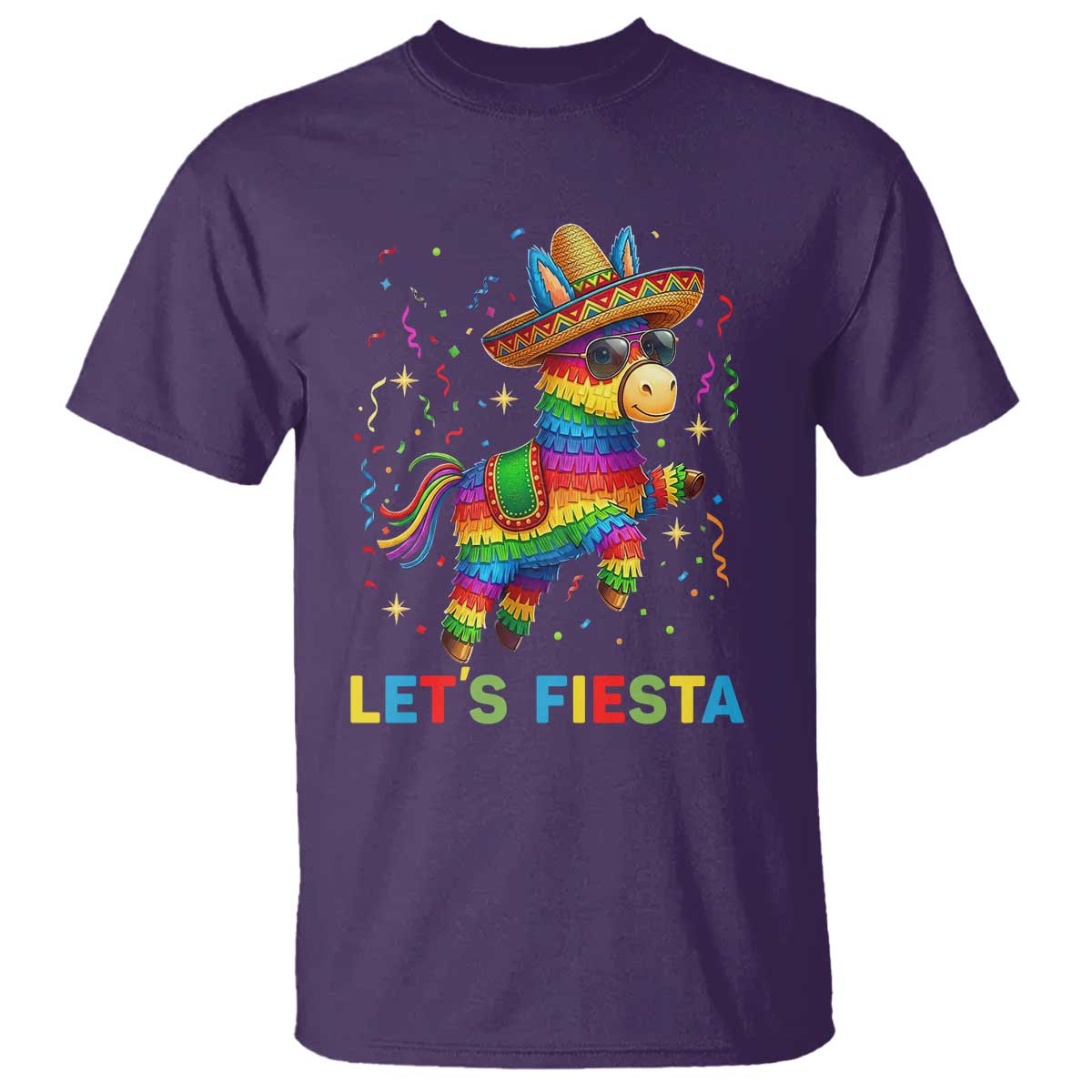 Mexican Fiesta Pinata T Shirt Funny Cinco De Mayo TS12 Purple Print Your Wear