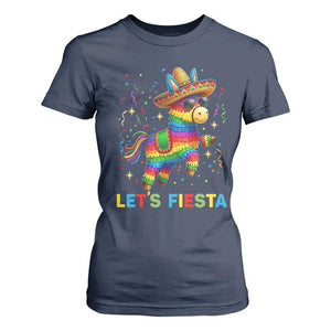 Mexican Fiesta Pinata T Shirt For Women Funny Cinco De Mayo TS12 Navy Print Your Wear