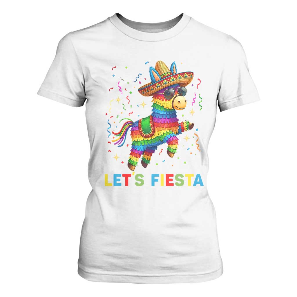 Mexican Fiesta Pinata T Shirt For Women Funny Cinco De Mayo TS12 White Print Your Wear
