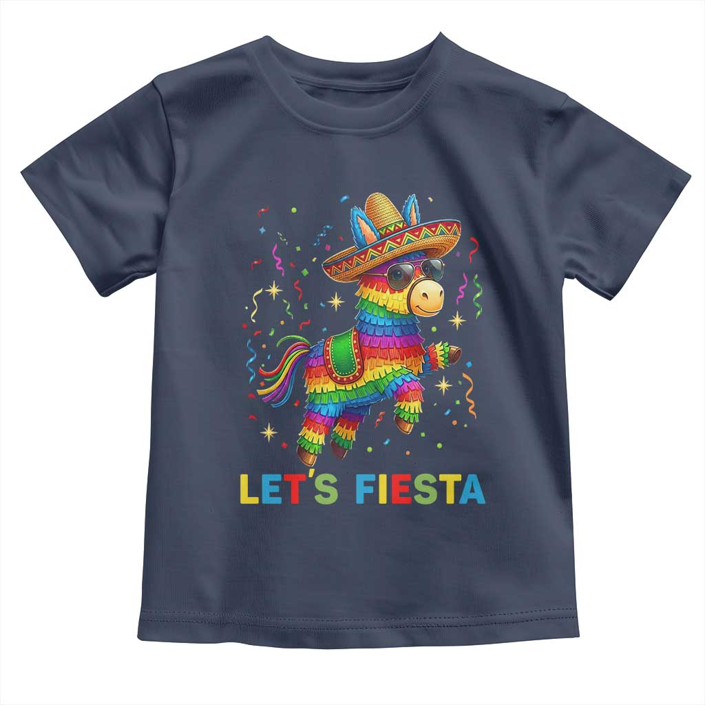 Mexican Fiesta Pinata Toddler T Shirt Funny Cinco De Mayo TS12 Navy Print Your Wear