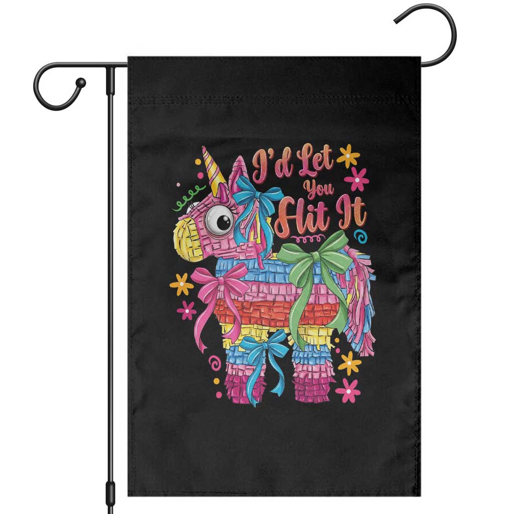 Funny Cinco De Mayo Pinata Garden Flag Id Let You Hit It TS12 Black Print Your Wear