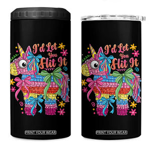 Funny Cinco De Mayo Pinata 4 in 1 Can Cooler Tumbler Id Let You Hit It TS12 One Size: 16 oz Black Print Your Wear
