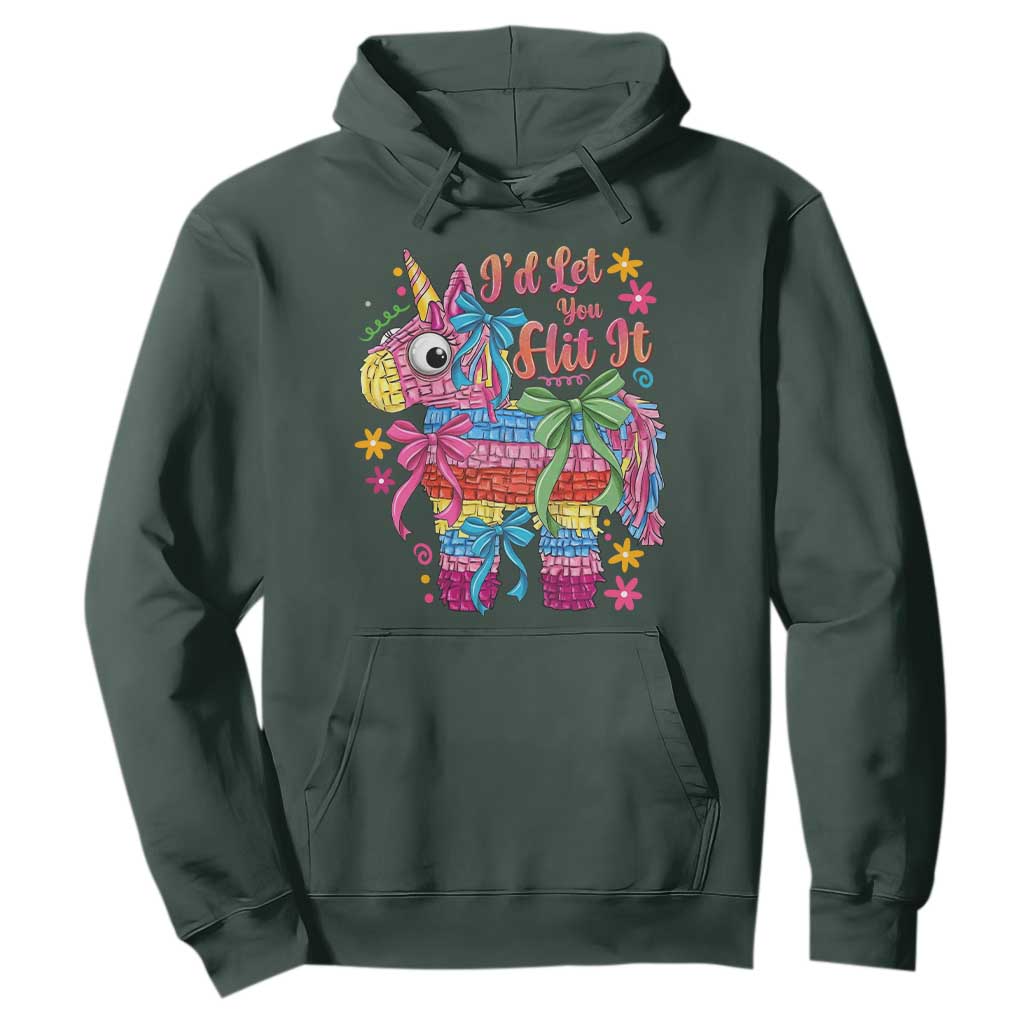 Funny Cinco De Mayo Pinata Hoodie Id Let You Hit It TS12 Dark Forest Green Print Your Wear