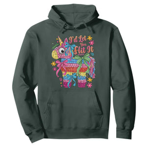 Funny Cinco De Mayo Pinata Hoodie Id Let You Hit It TS12 Dark Forest Green Print Your Wear