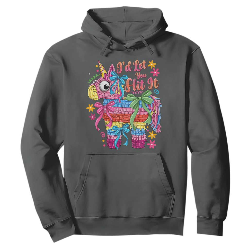 Funny Cinco De Mayo Pinata Hoodie Id Let You Hit It TS12 Dark Heather Print Your Wear