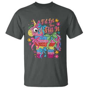 Funny Cinco De Mayo Pinata T Shirt Id Let You Hit It TS12 Dark Heather Print Your Wear