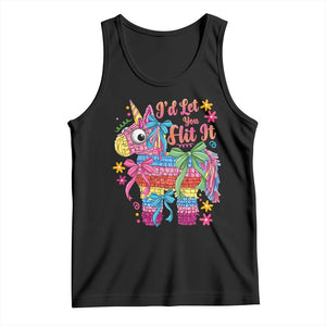 Funny Cinco De Mayo Pinata Tank Top Id Let You Hit It TS12 Black Print Your Wear