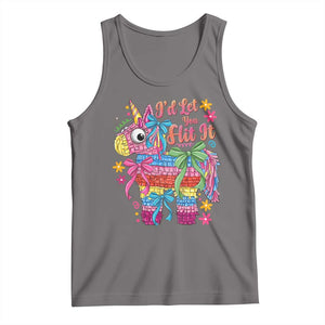 Funny Cinco De Mayo Pinata Tank Top Id Let You Hit It TS12 Deep Heather Print Your Wear