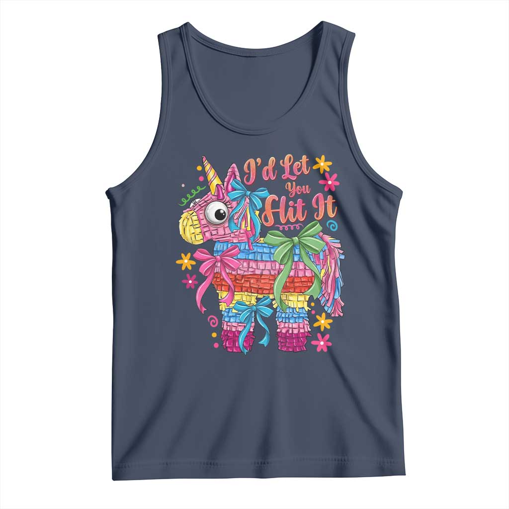 Funny Cinco De Mayo Pinata Tank Top Id Let You Hit It TS12 Navy Print Your Wear