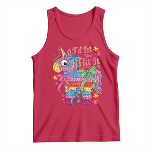 Funny Cinco De Mayo Pinata Tank Top Id Let You Hit It TS12 Red Print Your Wear