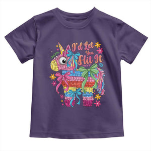 Funny Cinco De Mayo Pinata Toddler T Shirt Id Let You Hit It TS12 Purple Print Your Wear