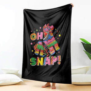 Funny Cinco De Mayo Pinata Candy Party Throw Blanket Oh Snap TS12 Print Your Wear