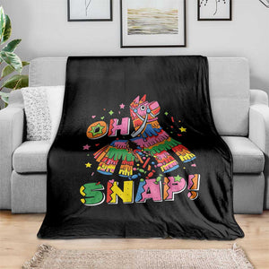 Funny Cinco De Mayo Pinata Candy Party Throw Blanket Oh Snap TS12 Print Your Wear