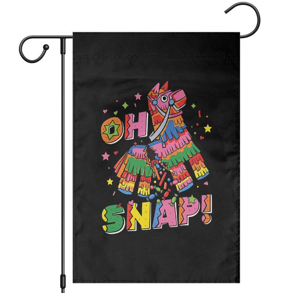 Funny Cinco De Mayo Pinata Candy Party Garden Flag Oh Snap TS12 Black Print Your Wear