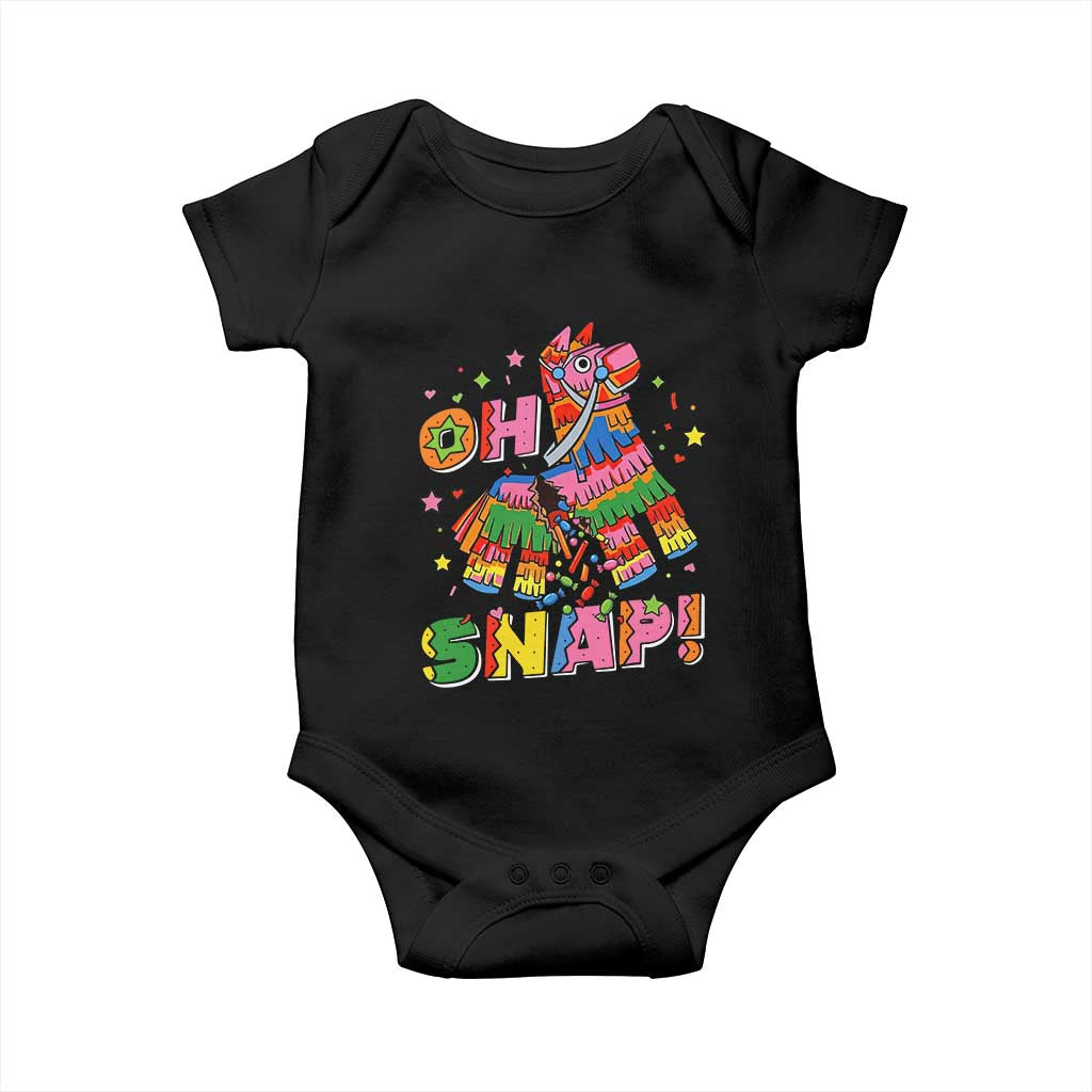 Funny Cinco De Mayo Pinata Candy Party Baby Onesie Oh Snap TS12 Black Print Your Wear