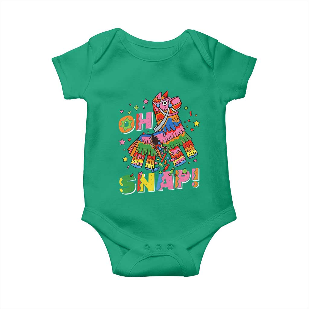 Funny Cinco De Mayo Pinata Candy Party Baby Onesie Oh Snap TS12 Irish Green Print Your Wear