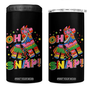 Funny Cinco De Mayo Pinata Candy Party 4 in 1 Can Cooler Tumbler Oh Snap TS12 One Size: 16 oz Black Print Your Wear